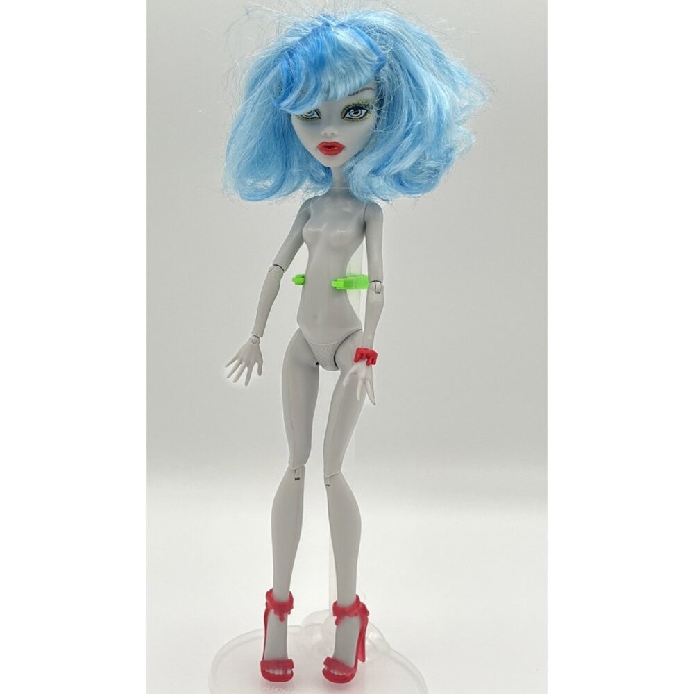Monster High Skull Shores Ghoulia Yelps‎ Doll 2011 Mattel W9181 black elastic